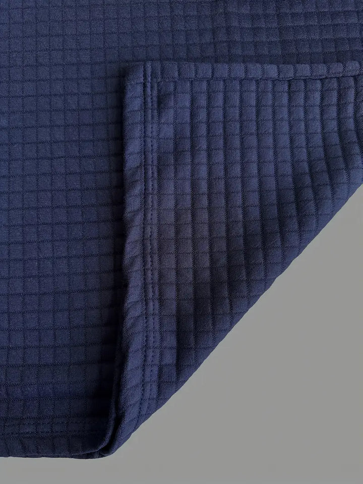 Męska koszulka polo slim fit z teksturą i kieszenią na suwak na rękawie