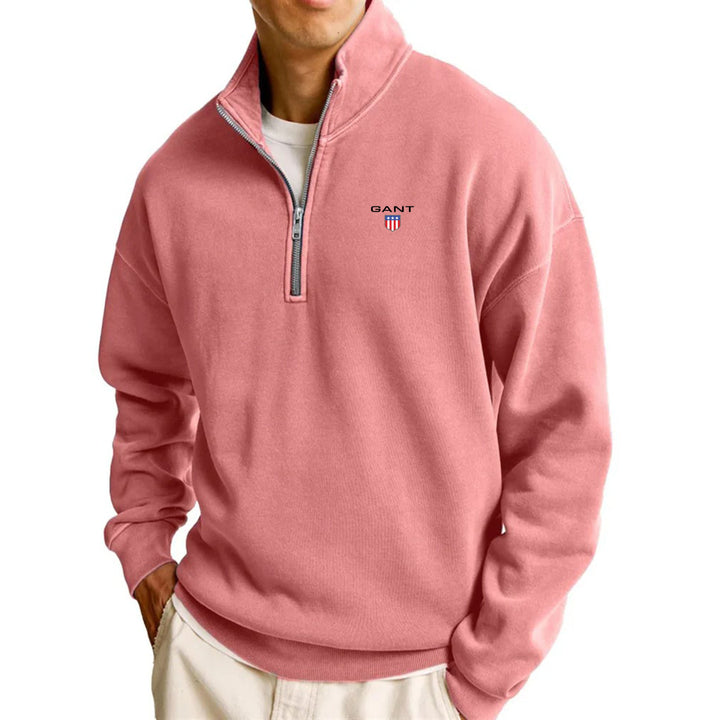 Sweter z półzamkiem Grant