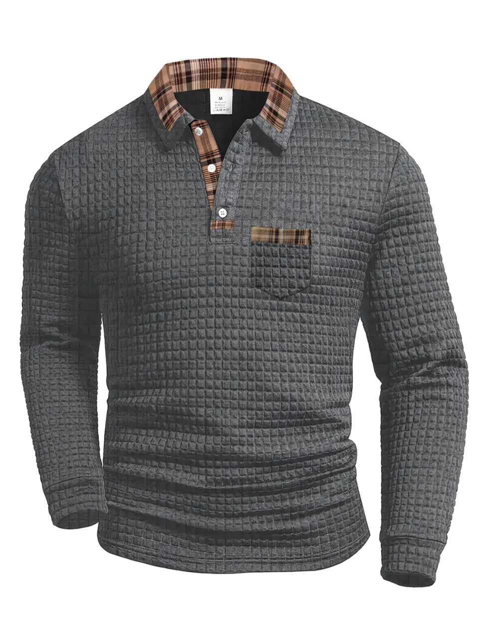 Sweter Polo z Wysokiej Jakości Dzianiny Cason