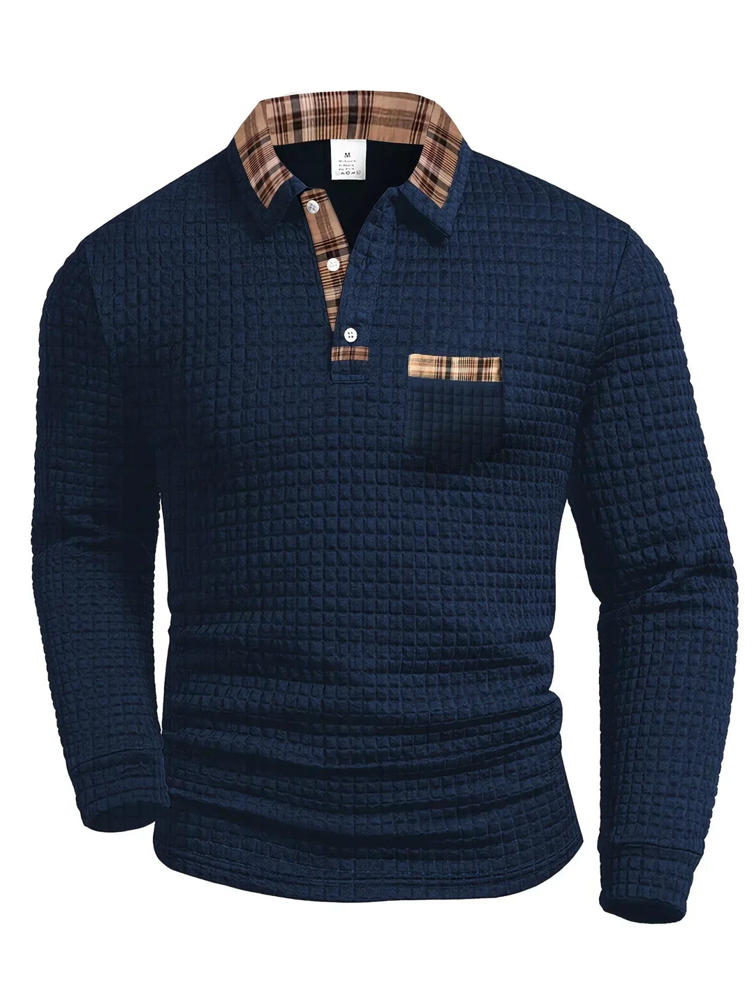 Sweter Polo z Wysokiej Jakości Dzianiny Cason