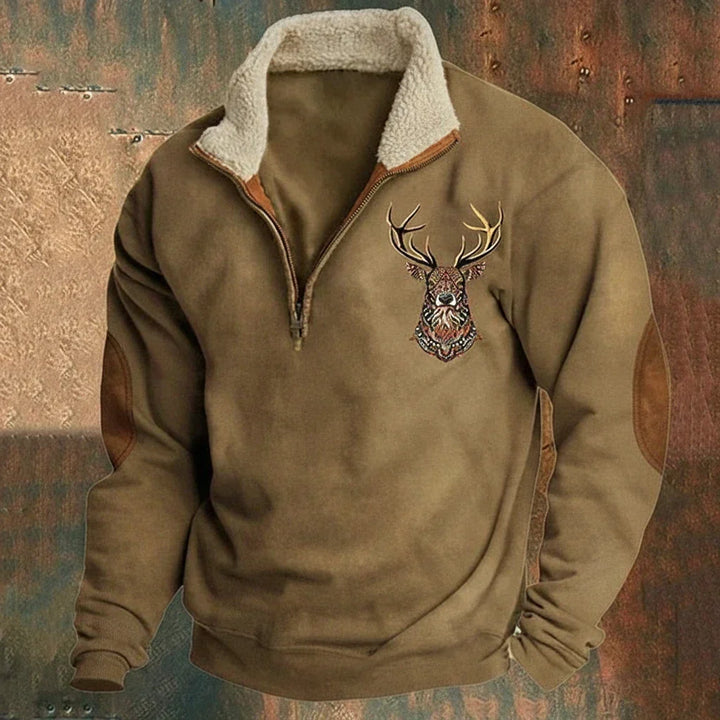 Darven Nordic Deer Knit Pullover