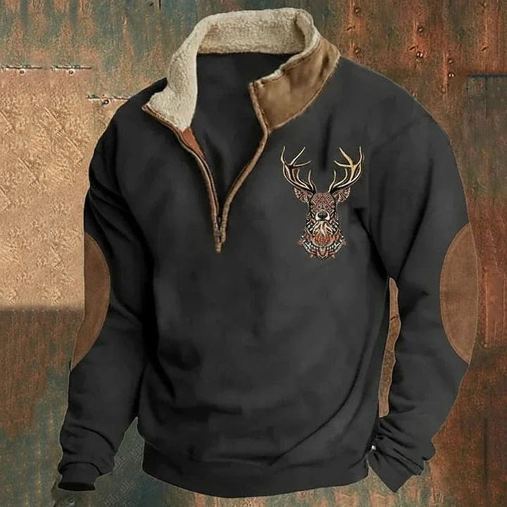 Darven Nordic Deer Knit Pullover